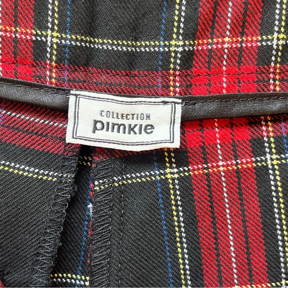 Asos Pimkie tartan print plaid trousers M - Picture 6 of 9